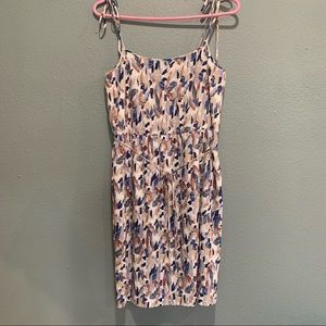 Banana Republic | Pleated Dress with Leaf Design